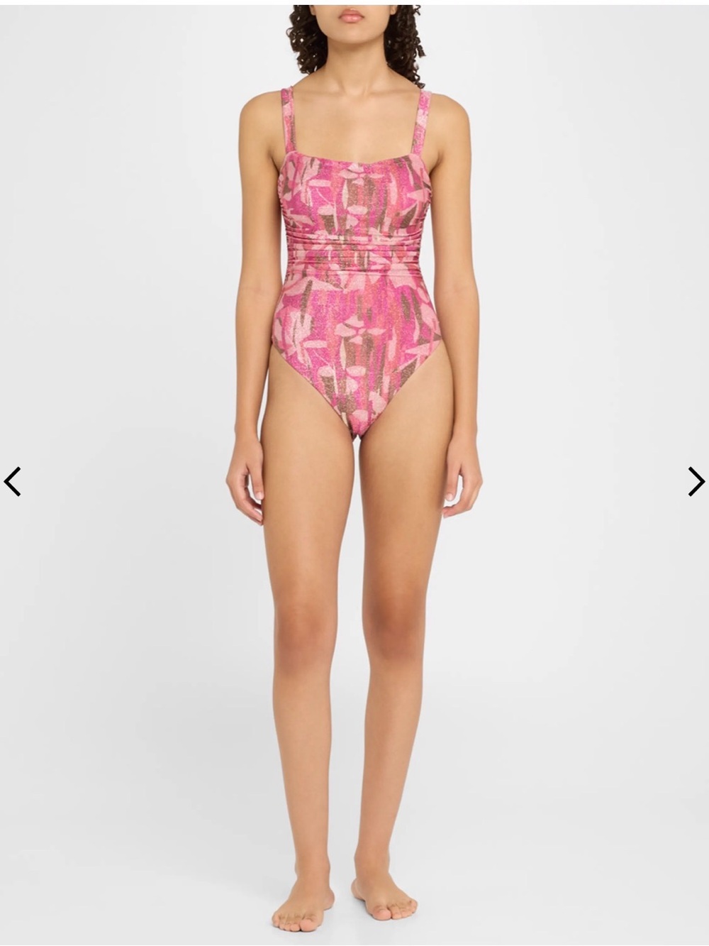 Ramy Brook Sparkle Hudson One Piece Swimsuit Adjustable straps Small